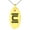 Gold, variant on Stainless Steel Letter C Initial Empire Monogram Engraved Small Oval Charm Pendant Necklace