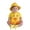 Yellow, variant on Bodysuits 3 Pack Cute Cartoon Graphic Triangel Romper Boys Girls Clothes