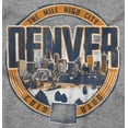 thumbnail image 2 of Denver Mile High City Retro Colorado Unisex Plus Fleece Graphic Hoodie Brisco Brands 2X, 2 of 5