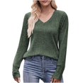 thumbnail image 1 of Qucoqpe - Sudadera tipo túnica de cuello redondo informal de manga larga para mujer, ideal para leggings, en liquidación, 1 of 4