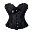 thumbnail image 5 of Femmes Vintage Corset Overbust Classique Bustier en Acier Os Lace Up Top, 5 of 5