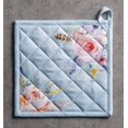 thumbnail image 2 of Ibiza 100% Cotton Set of 2 Pot Holders with Loop Heat Resistant for BBQ | Cooking | Baking | Grilling | Microwave | Barbecue | Spring/Summer (8 Inch by 8 Inch)., 2 of 8