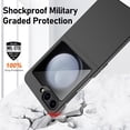 thumbnail image 4 of ELEHOLD Case for Samsung Galaxy Z Flip 6, Shockproof Hard PC Slim Thin Case with Camer Screen Protection,Purple, 4 of 8