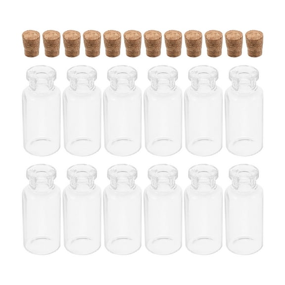 TAILTOSS 12Pcs Glass Wish Bottles Kit for Creative Craft Making and present Giving