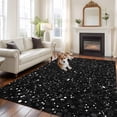 thumbnail image 3 of 8x10 Area Rugs for Living Room, Star Sky Non Slip Area Rugs for Kitchen Bedroom Entryway, Modern Abstract Black Starry Night Dots Pattern Washable Carpet Runner Rug Floor Mats for Bedroom Home Decor, 3 of 9