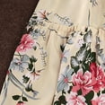 thumbnail image 6 of NAISIBABY Girls Floral Dresses, Square Neck Party Birthday Ruffled Sleeve Kids Summer Smock Sundress Beige Size 10-12, 6 of 7