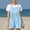 Sky Blue, variant on Ahabrexf Short for Women Casual Summer, Solid Color Shoulder Button Suspender Jumpsuit with Pockets