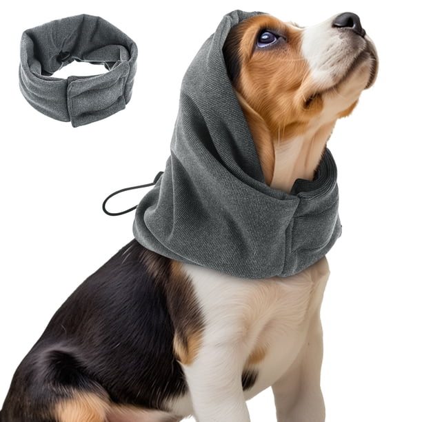 Redecilla ajustable para perros, calentador de orejas para invierno, gorro cálido para perros, capucha suave y calmante, envoltura para las orejas, cubierta para las orejas, talla L