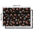 thumbnail image 6 of Pioneer Flower Floral Print Pattern Summer Placemats Table Placemats Set Of 4-Linen Kitchen Washable Placemats Table Mats 12x18 Inch Non-Slip Heat Resistant, 6 of 6