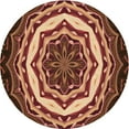 thumbnail image 1 of Ahgly Company Indoor Round Patterned Construction Cone Orange Area Rugs, 7' Round, 1 of 1