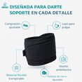 thumbnail image 3 of Muñequera Deportiva Ajustable Con Soporte Pulgar Neopreno WT-046, Color Negro, Talla Universal, 3 of 10