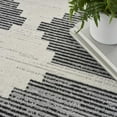 thumbnail image 3 of Nourison Modern Passion 6' x 9' Ivory/Grey Mid-Century Modern Indoor Rug, 3 of 9