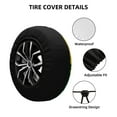 thumbnail image 3 of Kdxio Spare Tire Cover for RV Trailer, Waterproof Wheel Cover,Camper Spare Tire Cover Fit for Rv SUV Truck Travel Trailer 14 inch-Sunflowers in Bucket, 3 of 8