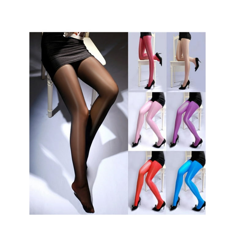 Fashion Women Sheer Oil Shiny Glossy Classic Pantyhose Sexy Tights  Stockings 