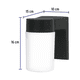 thumbnail image 3 of Lámpara farol Bloosom  led de pared 47287 estructura color negro, 3 of 4