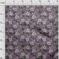 thumbnail image 3 of oneOone Tissu Polyester Spandex Violet Floral Rétro Matériel de Robe Tissu Imprimé Tissu au Mètre 56 Pouces de Large, 3 of 5