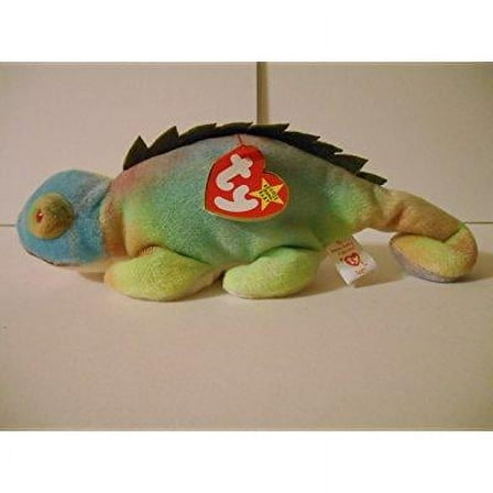 Ty Beanie Baby - Iggy The Iguana (Tye-Dyed w/ Spikes)