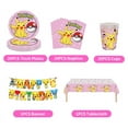 thumbnail image 2 of New Pink Pokemon Birthday Decorations Pikachu Party Tableware  Balloons Plates Napkin Backdrop Decor Balloons For Boys Party, 2 of 6