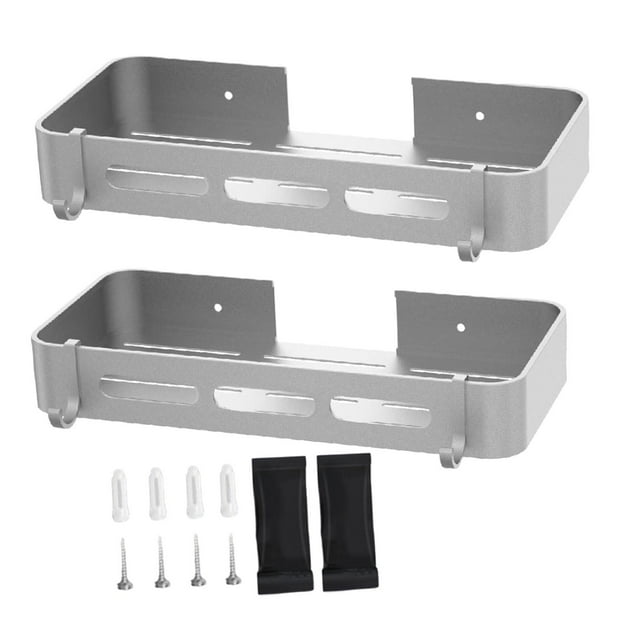 Estante de almacenamiento para baño BLESIY Estante de ducha Estante de inodoro organizador de cocina plata