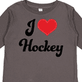 thumbnail image 4 of Inktastic I Love Hockey Girls Long Sleeve Toddler T-Shirt, 4 of 5