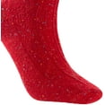 thumbnail image 4 of Lian LifeStyle Women's 5 Pairs Knee High Wool Socks Size 7-9 (Coral), 4 of 7