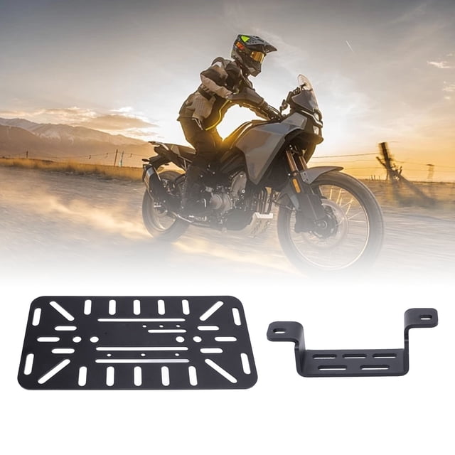 Motorcycle Side Racks Hollow Out Strong Iron Aluminum Structure Motorbike Side Bags Support Bracket Saddle Bag Mount Holder Replacement for 450MT