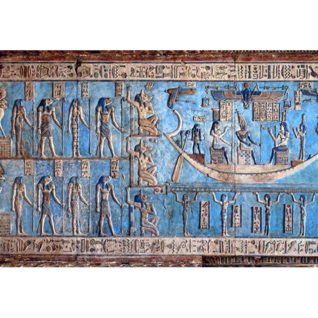 Impresiones de arte egipcio antiguo negro dorado, carteles 3D, Faraón y sus maidines, pintura de pared de lienzo para habitación, imágenes decorativas