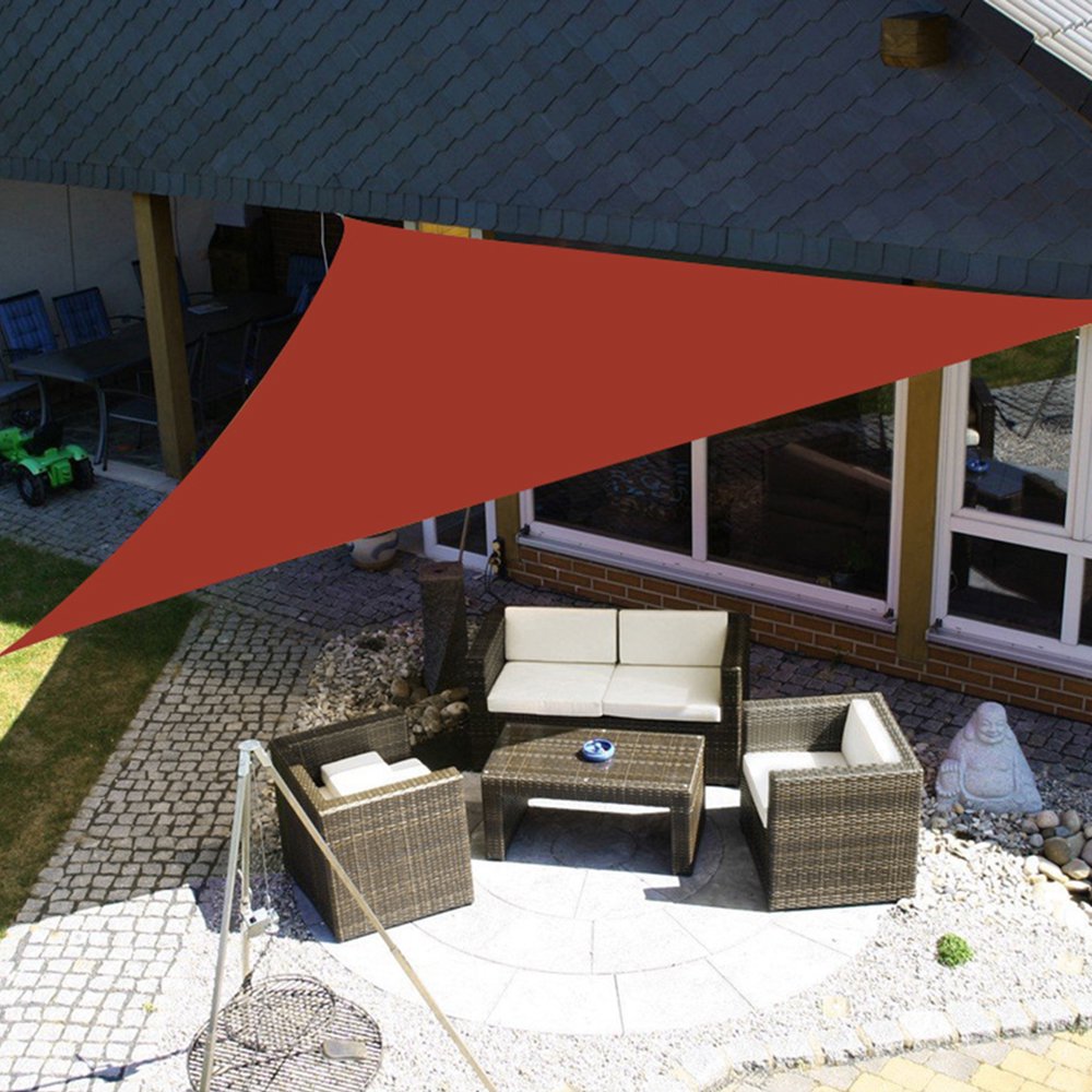 Sun Shade Sail Sand Cover for Patio Outdoor Triangle Canopy Backyard