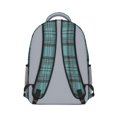 thumbnail image 3 of Blue and Black Checkered Pattern Backpack for School, Cute School Bag with Adjustable Shoulder Straps and Padded Back, 15.3"x11"x6.7", 3 of 5