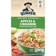 thumbnail image 2 of Quaker, Instant Oatmeal, Apple & Cinnamon, 1.51 oz, 10 Packets, 2 of 9