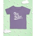 thumbnail image 4 of Big Sister Little Brother Matching Outfits Baby Announcement Sibling Shirts Big Sis Lavender 4T, 4 of 6