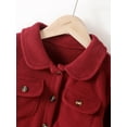thumbnail image 5 of 10Y Big Boys Clothes Big Boys Tops 10-11 Years Boys Long Sleeve Lapel Solid Color Fall Winter Jacket Red, 5 of 8