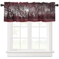 thumbnail image 3 of Red Trees Starry Sky Forest Curtain For Living Room Kids Bedroom Kitchen Window Curtains Home Essentials Interior Drapes, 3 of 6