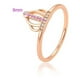 thumbnail image 2 of Fino Anillo Swarovski Corona Princess Queen Oro Rosa 14k Lam rosa Unitalla, 2 of 8