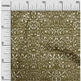 thumbnail image 1 of oneOone Cotton Silk Dark Olive Green Fabric Abstract Block Dress Material Fabric Print Fabric By The Yard 42 Inch Wide, 1 of 4