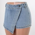 thumbnail image 5 of Durtebeua Jean Shorts for Women High Waisted Pockets Casual Shorts Blue M, 5 of 5