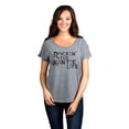 thumbnail image 2 of Rockin' The Auntie Life Women's Fashion Slouchy Dolman T-Shirt Tee Heather Grey Small, 2 of 4