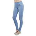 thumbnail image 3 of Fashion2Love Shaping Pull On Butt Lift Push Up Yoga Pants Stretch Indigo Denim Skinny Jeans, 3 of 8