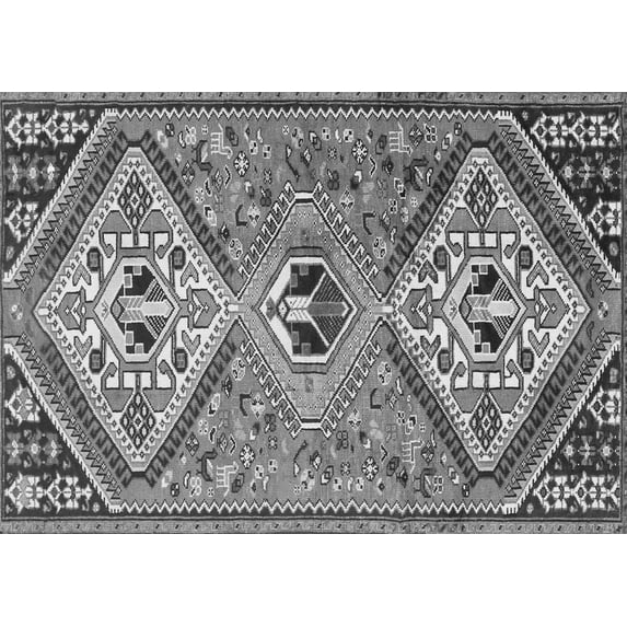 Ahgly Company Indoor Rectangle Persian Gray Traditional Area Rugs, 2' x 3'