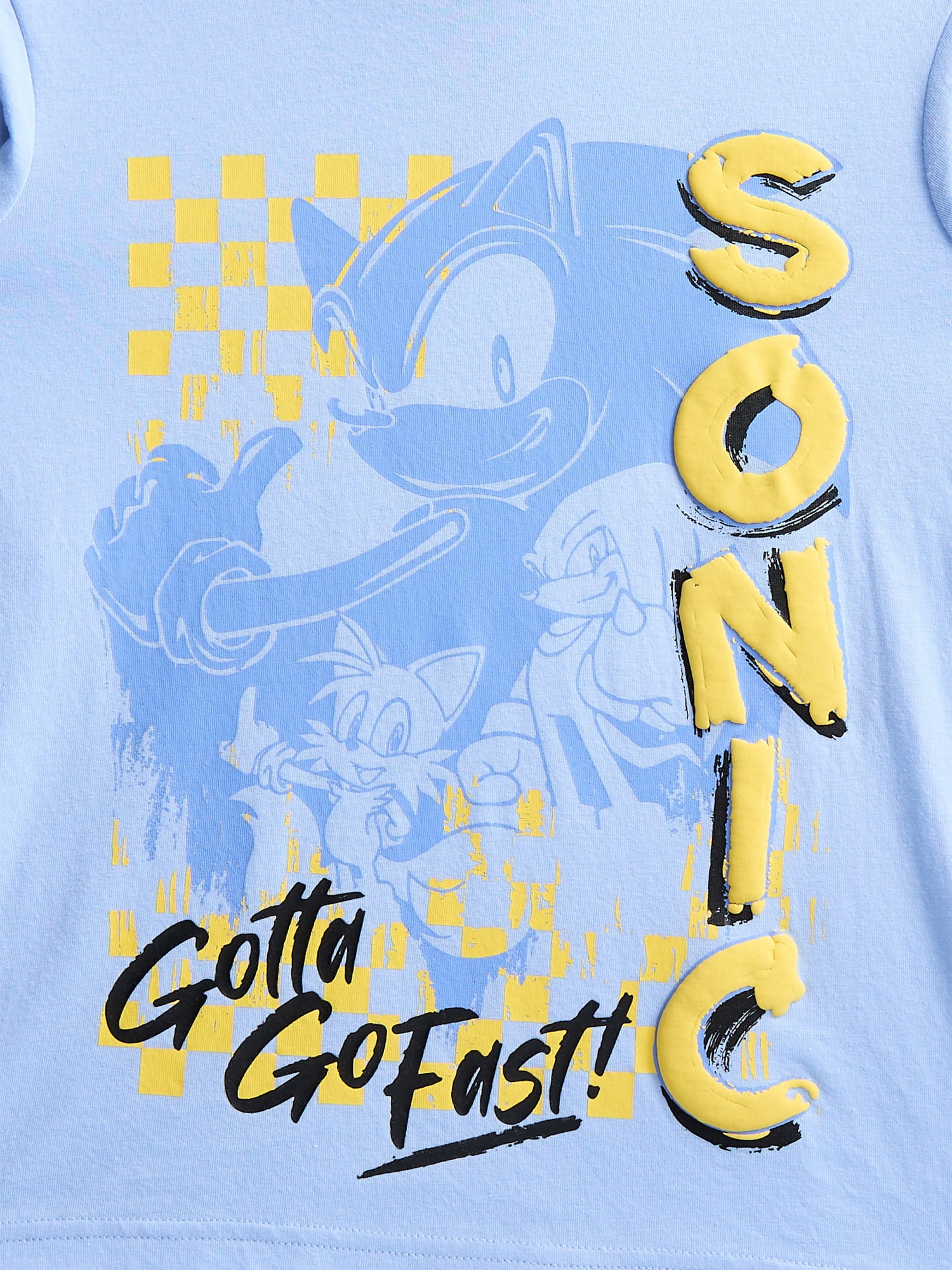 Sonic the Hedgehog Boys Graphic Tee with Long Sleeves, Sizes XS-2XL
