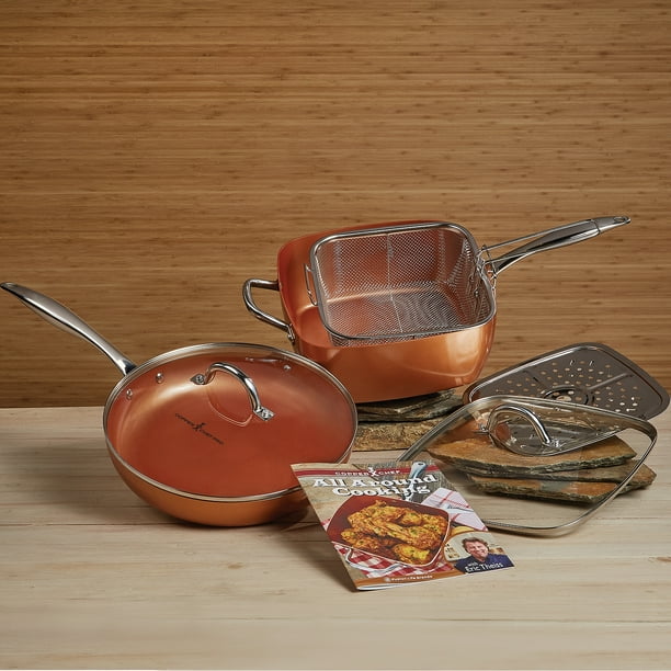 Tristar Products SYNCHKG116796 Copper Chef 7Piece Cookware Set