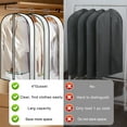 thumbnail image 7 of Aovky 40” Garment Bag, Clear Garment Bags for Hanging Clothes with 4" Gusseted,  Suit Bags for Closet Storage and Travel for Coat, Jacket, Sweater, Shirts, 4 Packs, 7 of 7