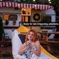thumbnail image 4 of Tranquillo 600lb Capacity 2 Persons 2 Hammocks Included/Foldable Portable Hammocks with Stand, Tree Straps, Carry Bags for Garden Camping, Yellow, 4 of 8