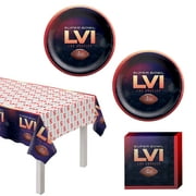 Super Bowl 55 LIV 2021 NFL Party Supplies Pack for 16 Guests