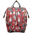 thumbnail image 3 of Baby Diaper Bag Backpack for Girls Boys, Splash-proof Large Capacity Stylish Durable Toddler Nursing Backpack Travel Shoulders Bag with Bear Pattern for Mommy and Student, Red, 3 of 9