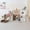 Brown & White, variant on Arlopu 9 in 1 Toddler Slide Set, Large Toddler Slide with Basketball Hoop & Ball, Telescope, Storage Space, Tunnel, Outdoor Indoor Playground Slide