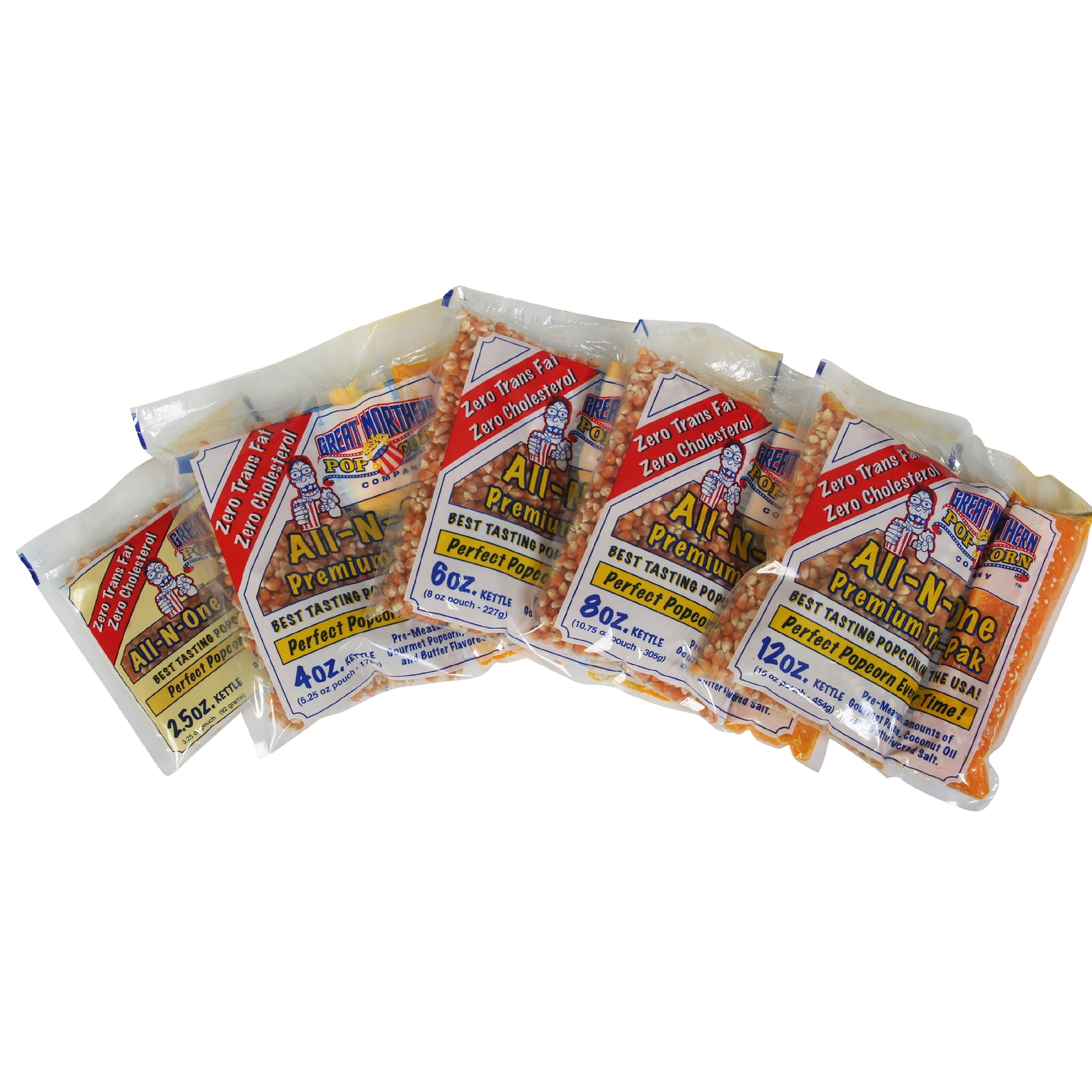 Great Northern Popcorn Premium 8 Ounce Popcorn Portion Packs, Case of 24