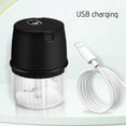 thumbnail image 3 of Picadora de ajo eléctrica, recargable por USB, picadora de alimentos inalámbrica portátil, procesador de alimentos pequeño - 250 ml, 3 of 3
