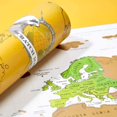 thumbnail image 4 of Luckies Scratch Map - Scratch Off World Map - World Travel Maps Frame - Countries Visited Maps - Scratchable Poster with Tube - Detailed Europe & US, 4 of 5