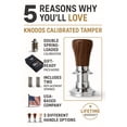 thumbnail image 3 of Coffee Tamper KNODOS 54 mm para máquinas Breville V2 Walnut, 3 of 8